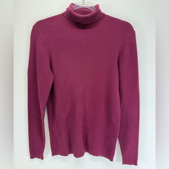 Boden Sweaters - Boden Emilia Roll Neck Cranberry‎ Red Longsleeve Ribbed Sweater Size L